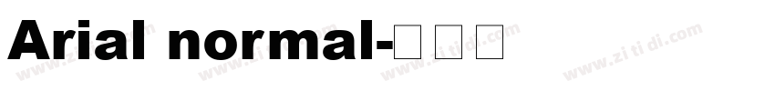 Arial normal字体转换